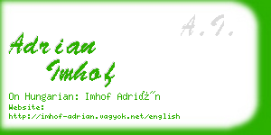 adrian imhof business card